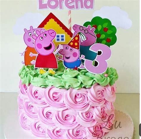 Bolo Da Peppa Pig Peppa Pig Birthday Cake Peppa Pig Cake Ladybug
