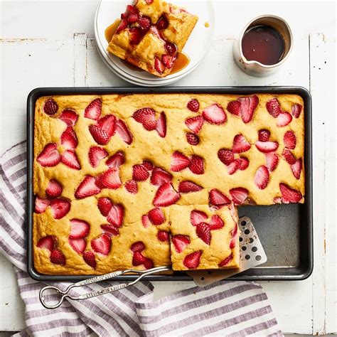 And strawberry shortcakes are most assuredly one of the best ways to celebrate the arrival of warmer, sunnier days. Strawberry Sheet-Pan Pancakes Recipe - EatingWell