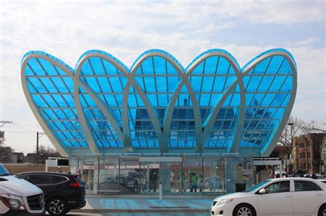 Bold New Belmont Blue Line Station Makes Its Debut But Lack Of