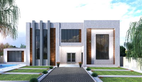 Modern Villa In Qulf Built In 2017 3d Model Cgtrader