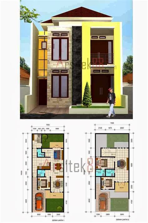 Desain rumah minimalis 6x11 1 lantai. 43 Arsitektur Desain Rumah Minimalis 6X12 2 Lantai Yang ...