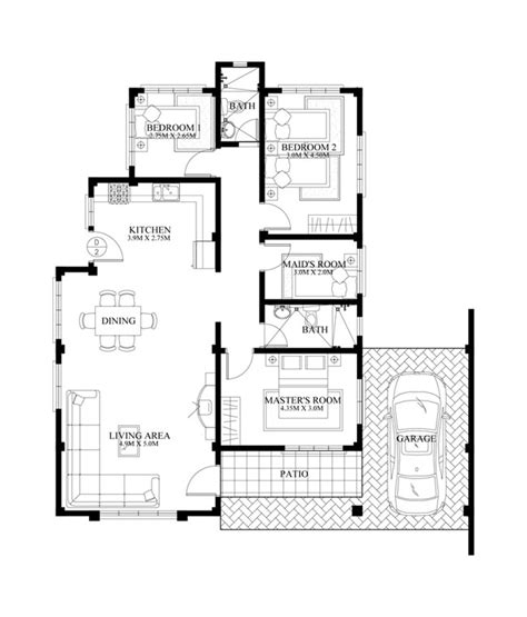 Small House Design Shd 2015014 Pinoy Eplans