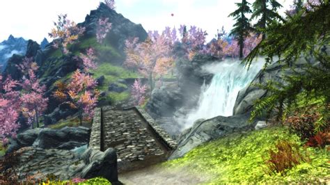 Cherry Blossom Waterfall At Skyrim Nexus Mods And Community