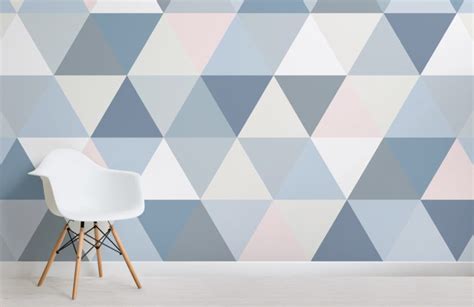 Pastel Triangle Wallpaper Mural Muralswallpaper