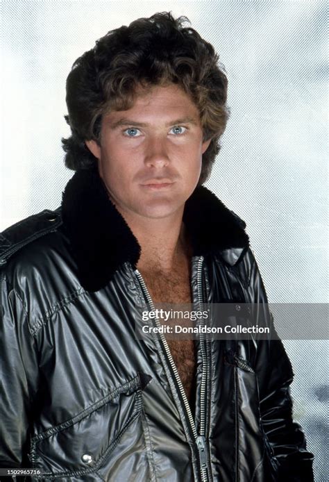 American Actor David Hasselhoff Poses For A Portrait With Leather