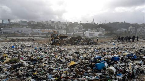 Sea Regurgitates Trash To Cover Lebanon Beach Climate News Sky News