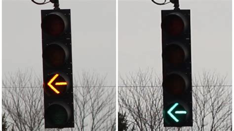 Flashing Yellow Arrow Left Turn Signal Permissive And Protected Phases Youtube