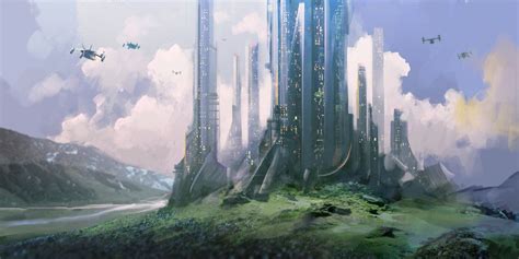 Castle Sci Fi By Aleksei On Deviantart City