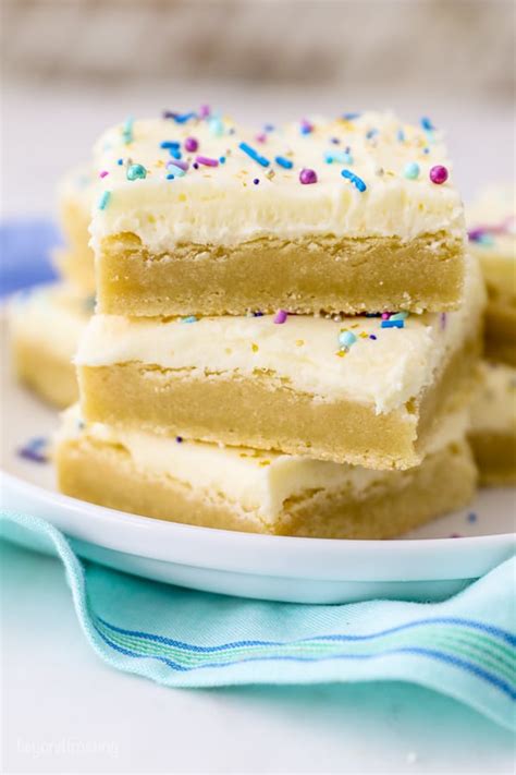 These Easy Sugar Cookie Bars Are Soft And Chewy And Topped With A