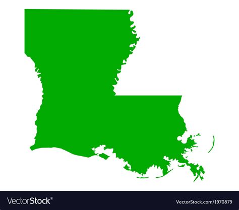 Map Of Louisiana Royalty Free Vector Image Vectorstock