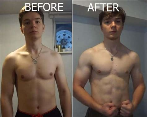 Before After Creatine Mens Body Transformation Photos