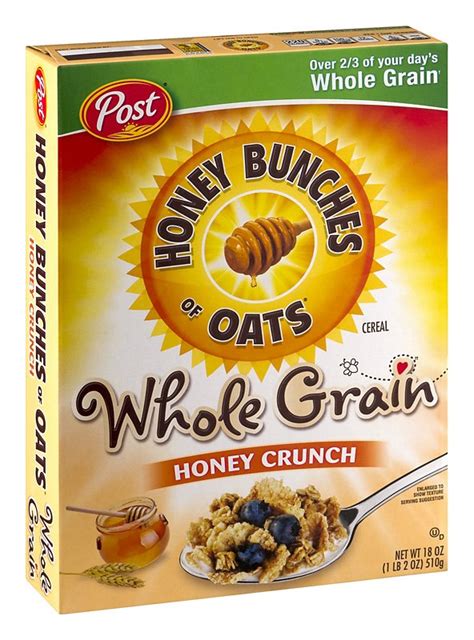 Post Honey Bunches Of Oats Whole Grain Honey Crunch Cereal Shop