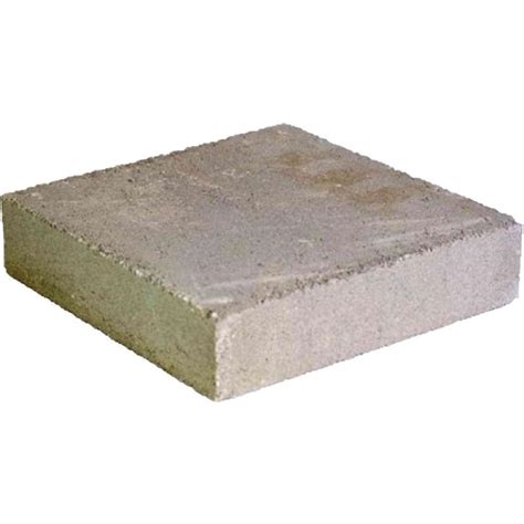 4 In X 16 In X 16 In Gray Pad Concrete Block 234164 The Home Depot