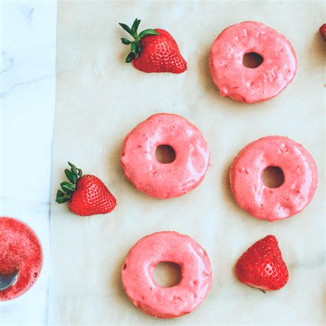 Double Strawberry Baked Donuts California Strawberry Commission