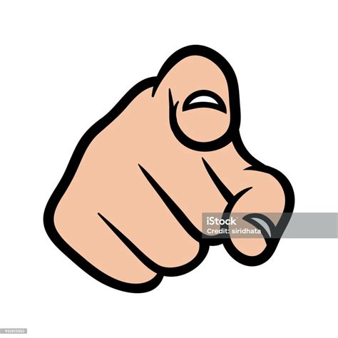 Cartoon Pointing Finger Stock Illustration Download Image Now Istock