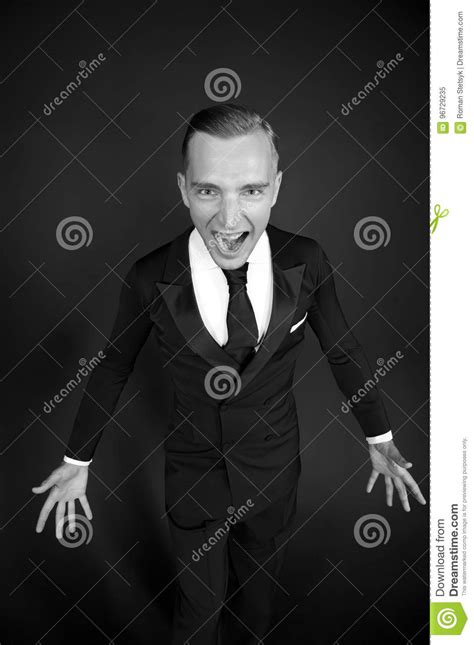 Scraeming Young Business Man Stock Image Image Of Angry Stupefaction