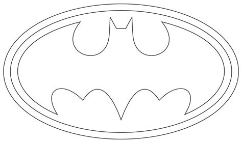 Batman Logo Outline Batman Coloring Pages Clipart Full Size Clipart