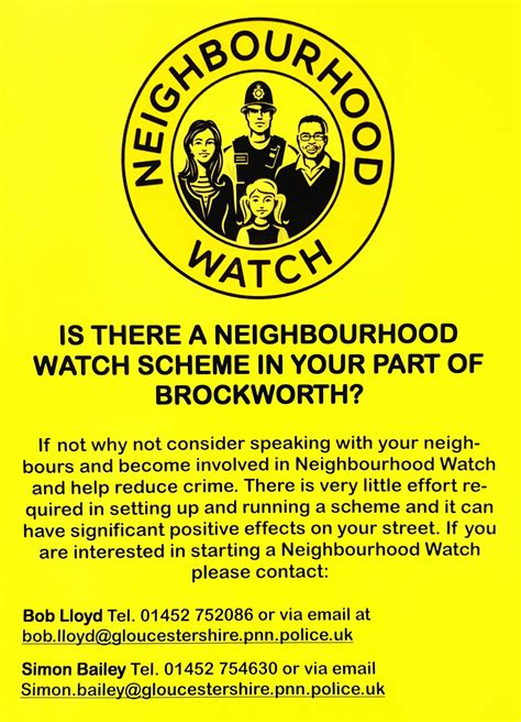 Is There A Neighbourhood Watch Scheme In Your Part Of Brockworth