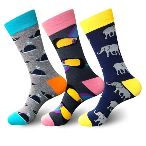 1 Pairs Casual Colorful Men Socks Cotton Happy Funny Socks Novelty Male Sport Socks Outdoor