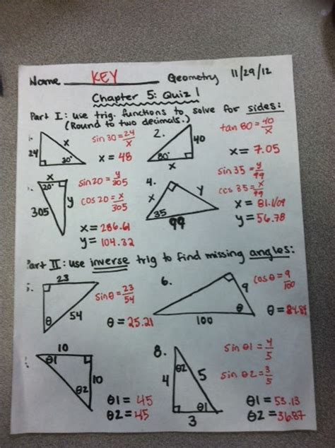 Students who also take the. 5 8 Special Right Triangles Worksheet Answer Key - Thekidsworksheet