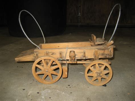 Toys & games/tricycles, scooters & wagons/ped. vintage handmade wooden wagon toy | Collectors Weekly