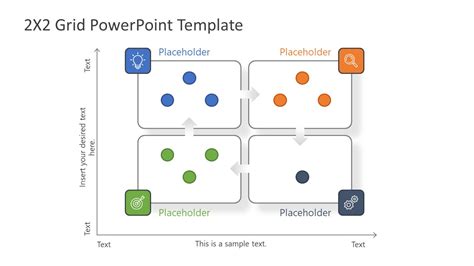 2x2 Matrix Powerpoint Diagram Slidemodel