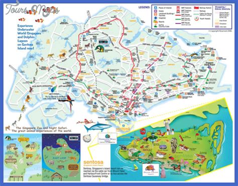 Singapore Map Tourist Attractions