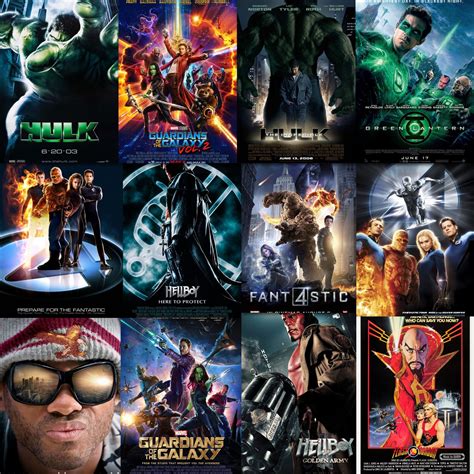 Superhero Movie Posters Wall Decor Marvel Poster Collage Kit Etsy