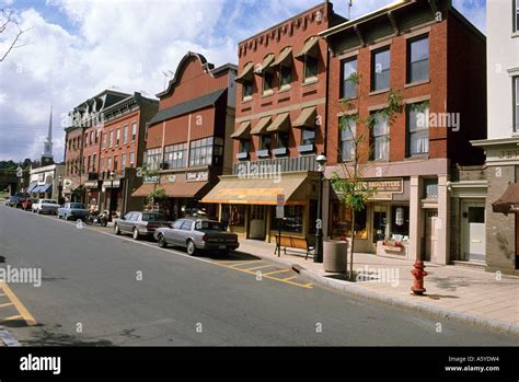 Small Town Main Street In Madison New Jersey Stock Photo Alamy