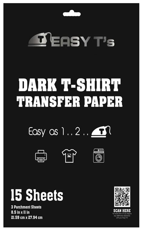 Buy Easy Ts Iron On Heat Transfer Paper For Dark Fabric T Shirts 15