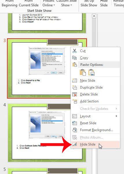 How To Hide A Selected Slide In Powerpoint 2013 Solve Your Tech