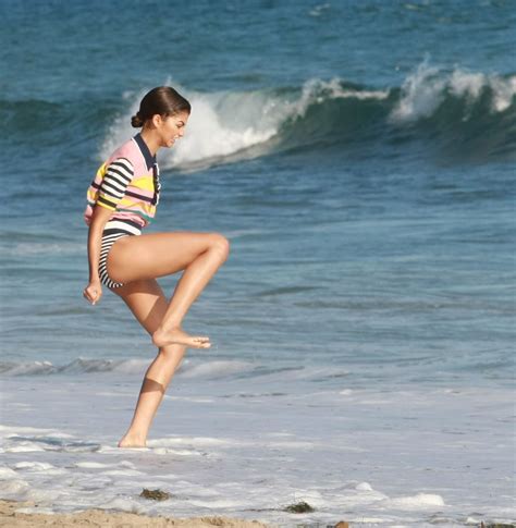 Zendaya Coleman On The Set Of A Music Video On The Beach In Santa