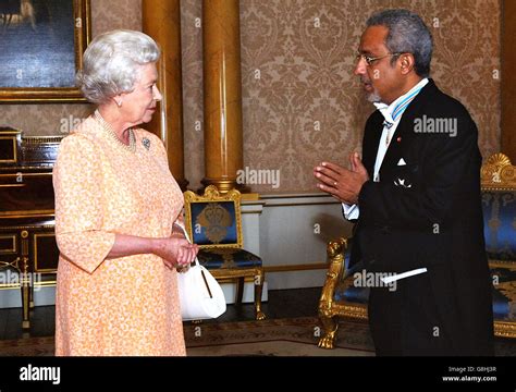 Britains Queen Elizabeth Ii Receives The Ambassador For Djibouti Mr