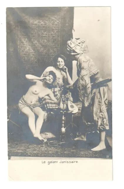 Nude Woman Arab Harem Slave Girls Original Old S Postcard Lot