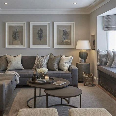 10 Grey Brown Living Room