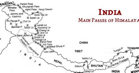 Important Passes In The Himalayas Psc Arivukal