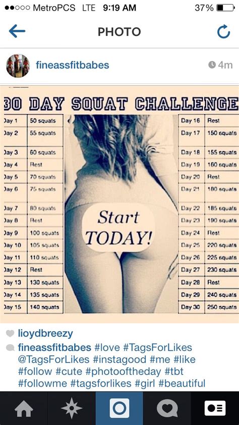 30 Day Squat Challenge 30 Day Squat Challenge Squats Workouts Challenges Squat Work Outs
