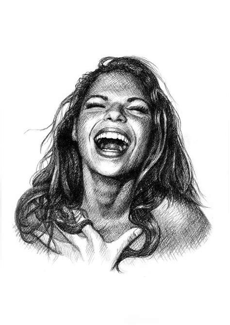 Laughter Drawing By Jason Reisig
