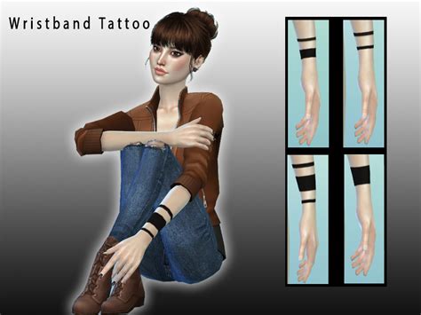 The Sims Resource Wristband Tattoo No1