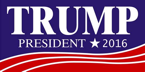 Online Cheap Donald Trump For President 2016 Bumper Sticker 35 X 75
