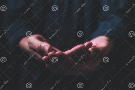 Concept Of Hope Helping Hands Praying Hands With Faith In Religion And
