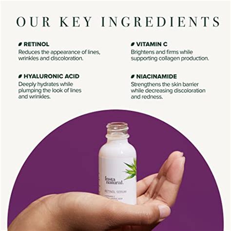 Instanatural Retinol Serum For Face With Niacinamide Vitamin C And