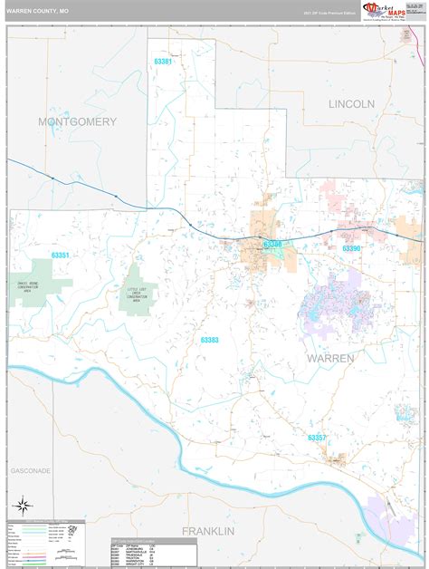 Warren County Va Wall Map Premium Style By Marketmaps Images And