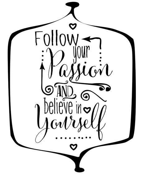 Follow Your Passion Poster Print By Av Art