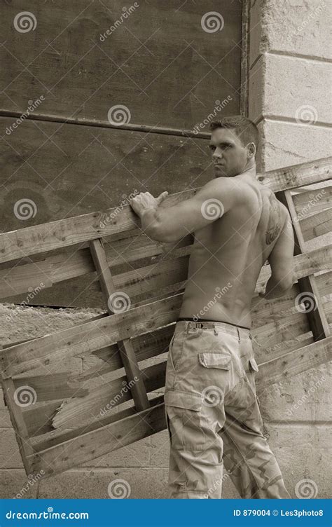 Construction Worker Stock Photo Image Of Pose Heavy Work 879004