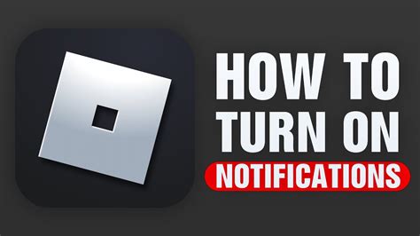 How To Turn On Roblox Notifications Youtube