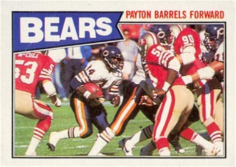 The key rookie cards include #45 doug flutie. 1987 Topps Walter Payton #43 Football Card Value Price Guide