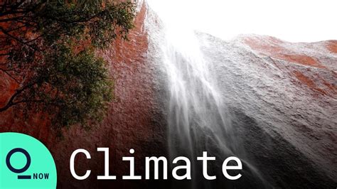 Australia Floods Waterfalls Cascade Down Uluru After Heavy Rain Youtube