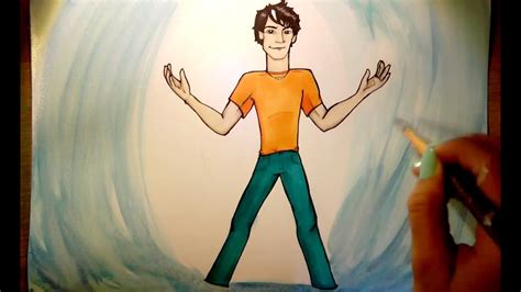 Speed Drawing Percy Jackson Youtube