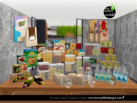 Sims 4 — Naturalis Pantry Foods By Simcredible — Featuredartist